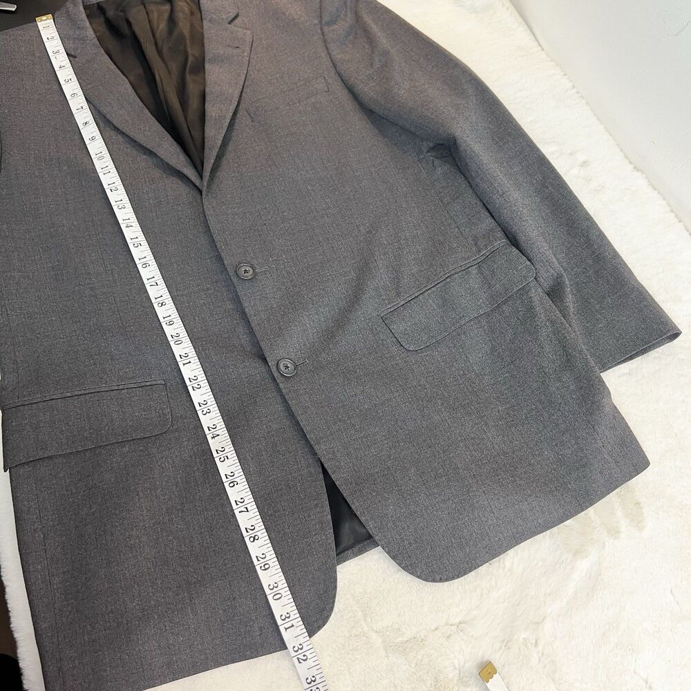 John Varvatos Blazer Dark Gray SOHO Fit Wool Men’s 44R - Picture 12 of 13